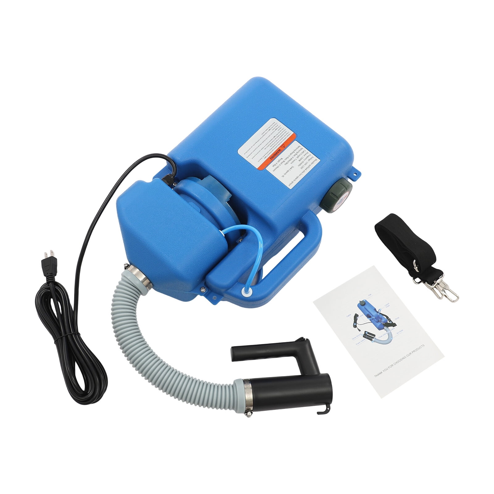 8L Electric ULV Fogger Machine Portable Electric Fogger Sprayer Machine XY-8 Blue 19.29*7.09*12.8