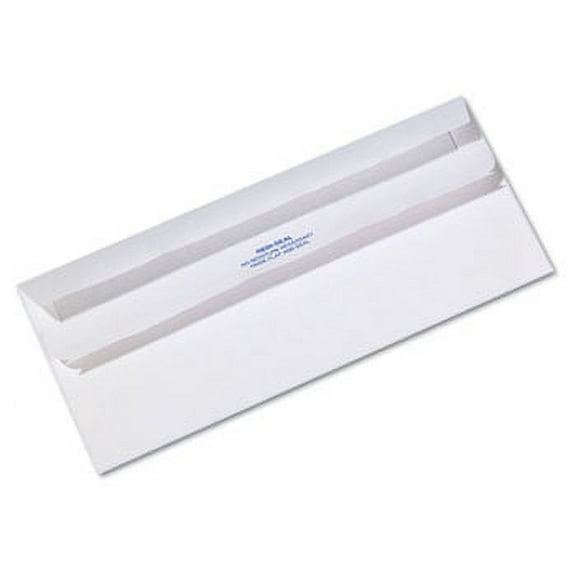 Quality Park #10 Business Envelopes, Self Seal Closure, 24 lb. White Wove, 4 1/8" x 9 1/2", 500/BX