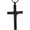 Black, variant on Cross Necklace for Ashes - Stainless Steel Keepsake Cremation Jewelry - Religious Cross Memorial Urn Necklace for Pet Human Ashes Pendant