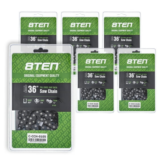 Full Chisel Skip Tooth Chainsaw Chain 36 inch .063 3/8 114DL for Stihl 6 Pack 810-CCC2327H