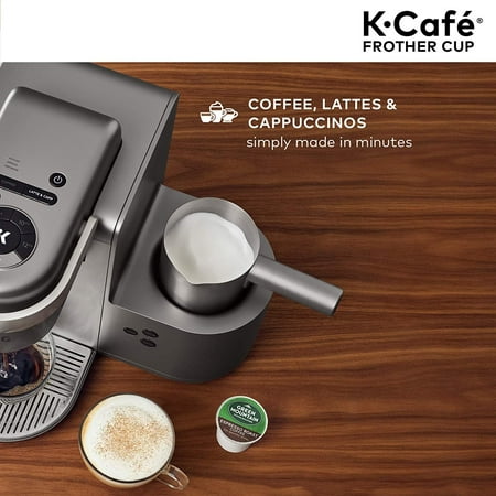 K-Café Milk Frother Cup for Keurig K-Café Coffee Makers - Nickel