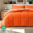 thumbnail image 5 of Bare Home Down Alternative Comforter Set - 3-Pieces - All Seasons - Queen, Orange, 5 of 8