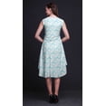thumbnail image 4 of Bimba Robe d'Été Droite Sans Manches pour Femmes à Imprimé Teinture sur Nœuds Bleu Rayons, Longueur Genou - Grand, 4 of 6