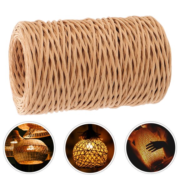 UPOUART 1 Roll Wire For Crafting Paper Rope Lampshade Chocolate For Hotel Decor And