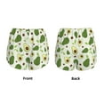 thumbnail image 5 of Lsque Green Avocado Printed Women's Running Shorts with Liner Pockets,Elastic Quick Dry Workout Athletic Gym Yoga Shorts,Womens High Waist Shorts-X-Large, 5 of 9