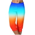 thumbnail image 1 of Yuyuzo Womens Capri Pants High Waisted Drawstring Sweatpants Running Gym Cropped Trousers with Pockets, 1 of 6