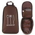 thumbnail image 4 of Large Capacity Camping Cooking Utensils Outdoor Storage Bag Kitchen Cookware Bag Beige, 4 of 8