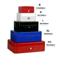 thumbnail image 3 of Practical Mini Petty Cash Money Box Stainless Steel Security Lock Lockable Safe Small Fit For House Decoration 3 Size L/XL/XXL ,Easy Installation, 3 of 7