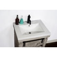 thumbnail image 3 of InFurniture WK8524 24 in. Rustic Solid Fir Barn Door Style Vanity with Ceramic Single Sink, Driftwood - No Faucet - 24 x 34 x 18.5 in., 3 of 3