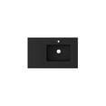 thumbnail image 5 of Laviva 313SQ1HSS-36R-MB 5.9 x 22 x 36 in. Forever Viva Stone Matte Black Solid Surface Countertop with Right Offset Integrated Sink, 5 of 5