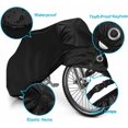 thumbnail image 4 of Funda para Bicicleta, Funda Protectora Impermeable para Bicicleta Funda Impermeable para Bicicleta Antipolvo Protección UV Funda para Lluvia para Bicicleta para MTB y Bicicleta de Carretera 200x70x11, 4 of 5