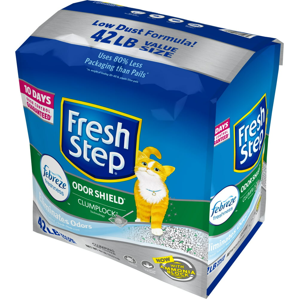 Fresh Step Odor Shield Scented Litter with the Power of Febreze
