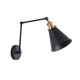 thumbnail image 5 of JONATHAN Y Rover 7" Classic Industrial Metal Adjustable Arm LED Wall Sconce, Black/Brass Gold, 5 of 7