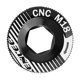 thumbnail image 4 of Tapa de manivela de bicicleta de aleación de aluminio M18, rosca para cadena de carretera, juego de bielas para bicicleta BMX Negro, 4 of 8
