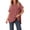 Red, variant on NTACZA Short Sleeve Womens Tops Plus Size Crew Neck T-Shirt Cutout Baggy Ribbed Women's Shirts L