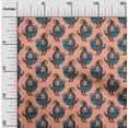 thumbnail image 1 of oneOone Polyester Lycra Peach Fabric Bird Block Fabric For Sewing Printed Craft Fabric By The Yard 56 Inch Wide, 1 of 4