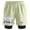 Beige, variant on Jey Uso Yeet Sweatshorts Women Men's 2 in 1 Running Shorts Basketball Pants Outdoor Sportwear