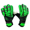 thumbnail image 2 of Guantes de portero para adultos Guantes de fútbol de látex antideslizantes para hombres y mujeres SAIPULANG Verde fluorescente/8, 2 of 7