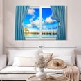 thumbnail image 2 of Elephant Stock Paradise Through The Window Wall Art - Architecture Canvas Canvas - 51" x 34", 2 of 8