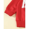 thumbnail image 6 of Toddler Baby Girls Boys Fall Sweatshirt 3 6 12 18 24 Months 2T 3T Letter Print Long Sleeve Round Neck Casual Pullover Tops, 6 of 9