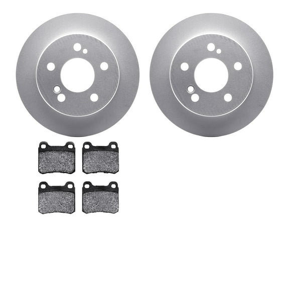Dynamic Friction Company Rear Geospec Brake Rotors with 5000 Advanced Brake Pads 4502-63118