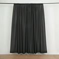 thumbnail image 2 of BalsaCircle 2 Panels Black 8 feet Polyester Drapery Backdrop Curtains Rod Pockets Party Events Decorations Supplies, 2 of 8