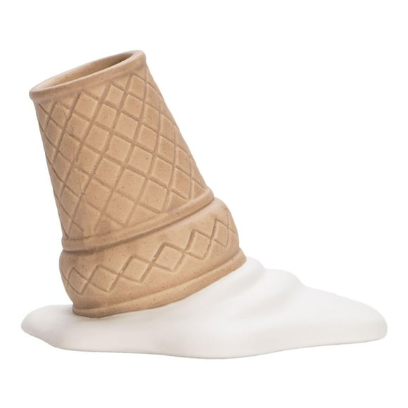 GROWTH TANK Ceramic Ice Cream Shape Vase Ornament Cute Sculpture Artificial Flower Vase for