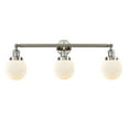 thumbnail image 2 of Innovations Lighting  Beacon 3 Light 30" Bath Vanity Light Polished Nickel/Matte White, 2 of 5