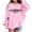 Pink, variant on Tiijoy Girls Loose Hoodie California Letter Print Pullover Hooded Sweatshirt, Sizes 3-4T