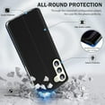 thumbnail image 2 of for Samsung Galaxy S23 FE 5G Case View Clear Smart Window Leather for Samsung S23 FE Case Slim Mirror Hard PC Kickstand Luxury Flip Shockproof Galaxy S23 FE Cover Protective (Black), 2 of 7