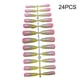 thumbnail image 2 of 24 piezas de uñas postizas diseño de ataúd puntas de uñas artificiales largas sweethay, 2 of 6