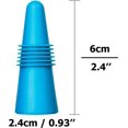 thumbnail image 2 of Lot de 10 bouchons de vin,en silicone réutilisables pour bouteille de boisson avec bouchon en liège pour garder le vin frais – Rouge, bleu, orange, violet, noir Rojo Verde MX-0133811FYD, 2 of 4