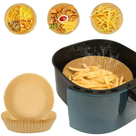 

Air Fryer Paper Liner for 3-5QT Air Fryer 100 PCS Non-Stick Air Fryer Parchment Paper Oil Resistant Waterproof Food Grade Baking Paper