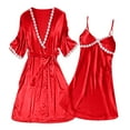 thumbnail image 2 of Nexjvus Nightgowns for Women Silk Sleepshirts Nightdress 2 Piece Size L, 2 of 3