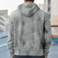 thumbnail image 6 of Dalix Cappuccino Embroidered Fleece Hoodie Mineral Wash Long Sleeve Sweatshirt Mens in Gray S Small, 6 of 8