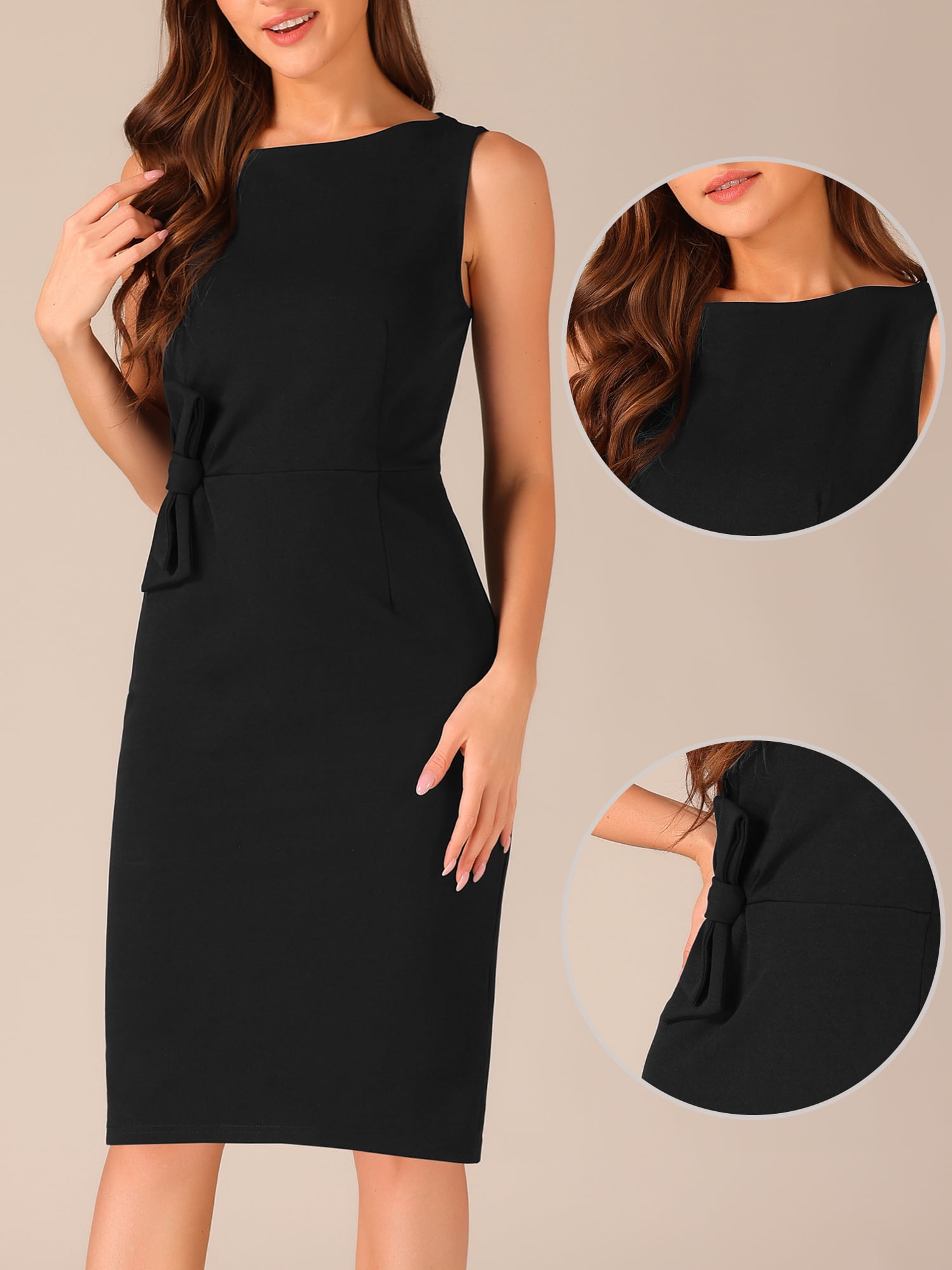 DARING DIVA Sheath Vintage Business Office Tank Dress S Black
