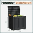 thumbnail image 7 of Patiowell 40 Gallon Outdoor Deck Box, Lockable Weatherproof Plastic Storage with Handles for Patio, Garden, Pool, 7 of 7