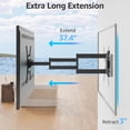 thumbnail image 3 of Soporte de pared MOUNTUP, brazo largo para exteriores, para televisores de 26 a 65 pulgadas, 3 of 9