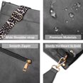 thumbnail image 4 of AUYOCO Bolso bandolera de piel vegana para mujer, bolso cruzado con correa para guitarra, bolsillos con cremallera, bolso de hombro, 4 of 5