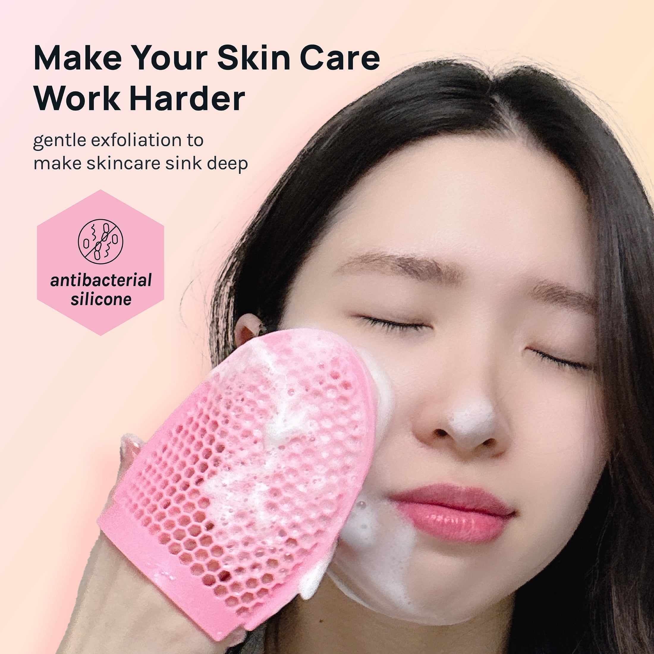 a2o Lab Clear Skin Exfoliating Face Mitt, For All Skin Types