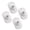 Steel beads-White, variant on 4 Pack Adjustable Noise Less Furniture Wheel Base Casters Sliders Tool Less Assembly ABS Stainless Steel Construction