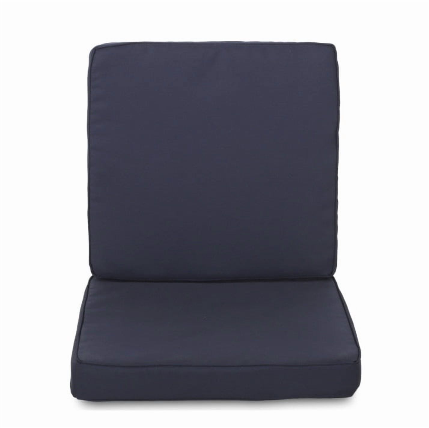 Carolina Club Chair and Loveseat Cushion Set in Navy for Outdoor Patio Furniture, Water Repellent and Fade Resistant for Long Lasting Comfort and Style