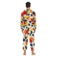 thumbnail image 4 of FORMRS Onesies Pajama for Adults Unisex Hoodie Winter Jumpsuit One Piece Sleepwear, Sizes S-2XL, Floral Pattern, 4 of 7