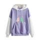 thumbnail image 2 of Puntoco Mujeres Moda Casual Estampado Cuello Redondo Suelto Manga Larga Tops Cortos Blusa Sin Capucha Sudaderas Puntoco Puntoco-1314, 2 of 5