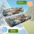 thumbnail image 6 of FUIALDOLG 2PCS Golf Cart Seat Covers, Cute Cat Butterfly Flower Print Breathable Front and Rear Seat Cushion Cover Fits for Ezgo Club Car Golf Cart Original Regular Seats, No Stapler, 6 of 8