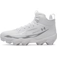 thumbnail image 1 of Botas de fútbol Under Armour talla 11 blanco/plata metálico, 1 of 2