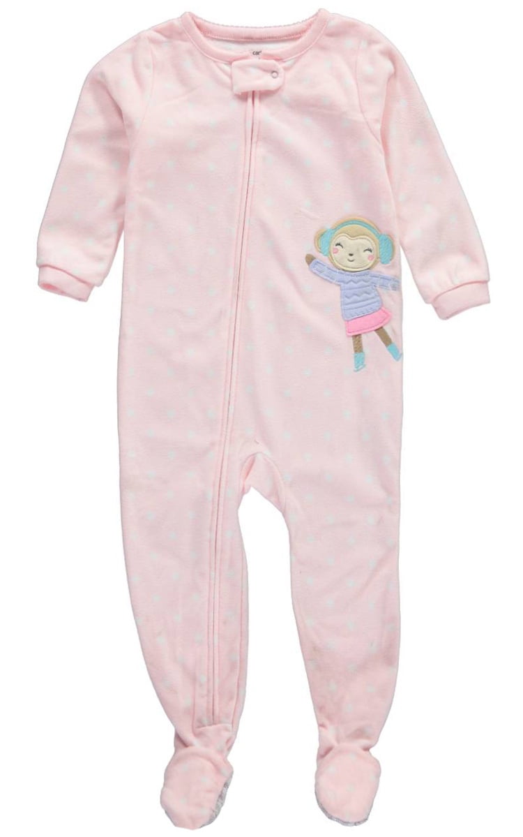 Carters Girl 2T-4T Kitty Micro Fleece Footed Sleeper