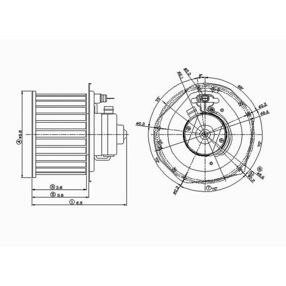 TYC 700091 HVAC Blower Motor Fits 1993 Chevrolet Blazer