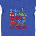 thumbnail image 4 of Inktastic Planes Trains Trucks and Toys Nothing Quite Like Little Boys Boys Baby Bodysuit, 4 of 5