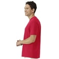 thumbnail image 3 of Gildan Light Cotton Short Sleeve T-Shirt, Modern Classic Fit Crewneck Tee for Men, Red, S, 3 of 5